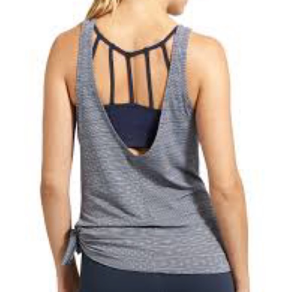 Athleta navy max out tank (sold out) size large